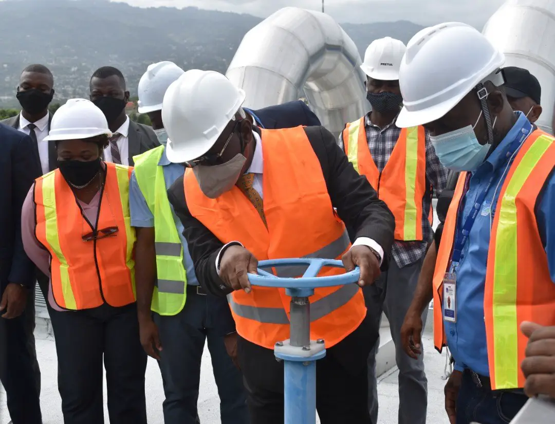 Le PM Joseph Jouthe visite quelques grands travaux d’infrastructures de la DINEPA