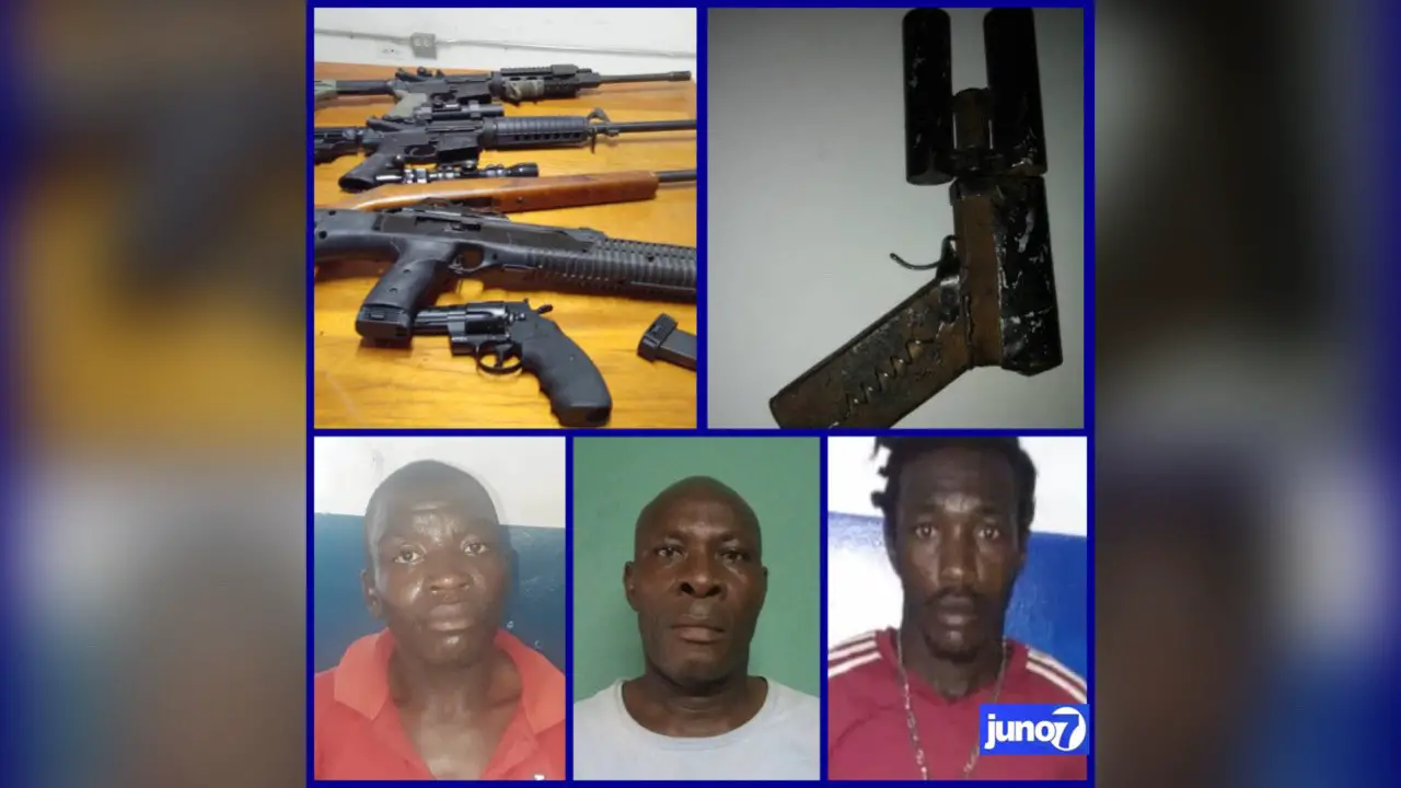 6 armes à feu saisies, 3 personnes arrêtées dont une en RD