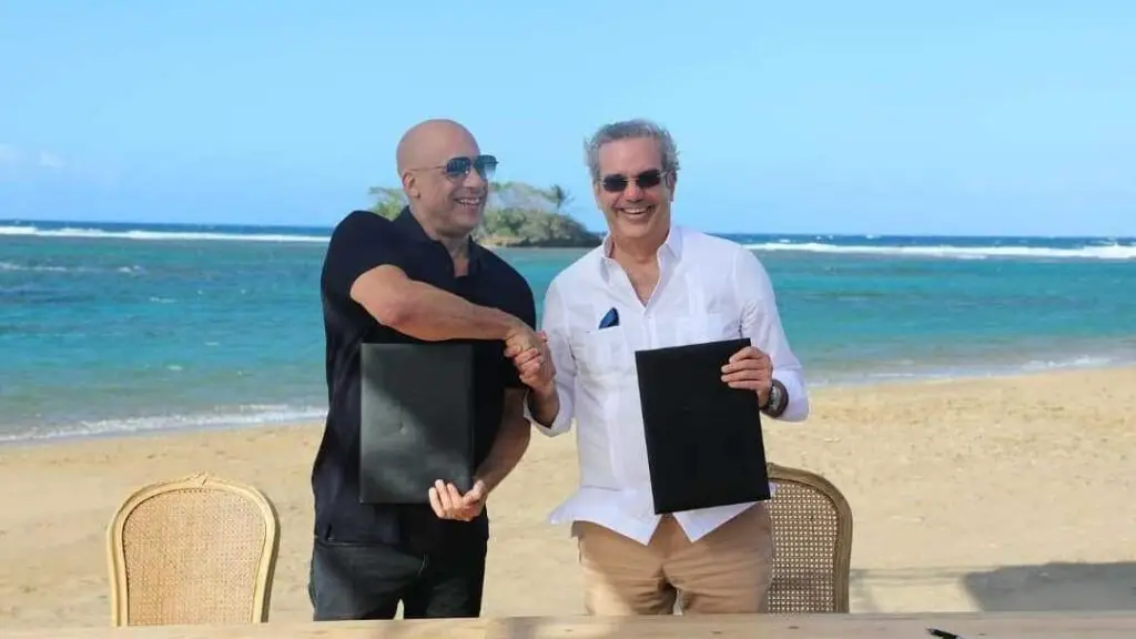 Luis Abinader s'associe à Vin Diesel pour promouvoir le cinéma et le tourisme en Republique Dominicaine