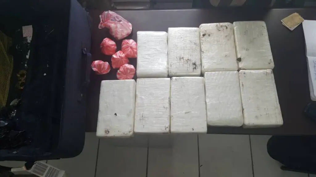 9.75 kilos de cocaïne saisis par la POLIFRONT à la frontière, un individu arrêté