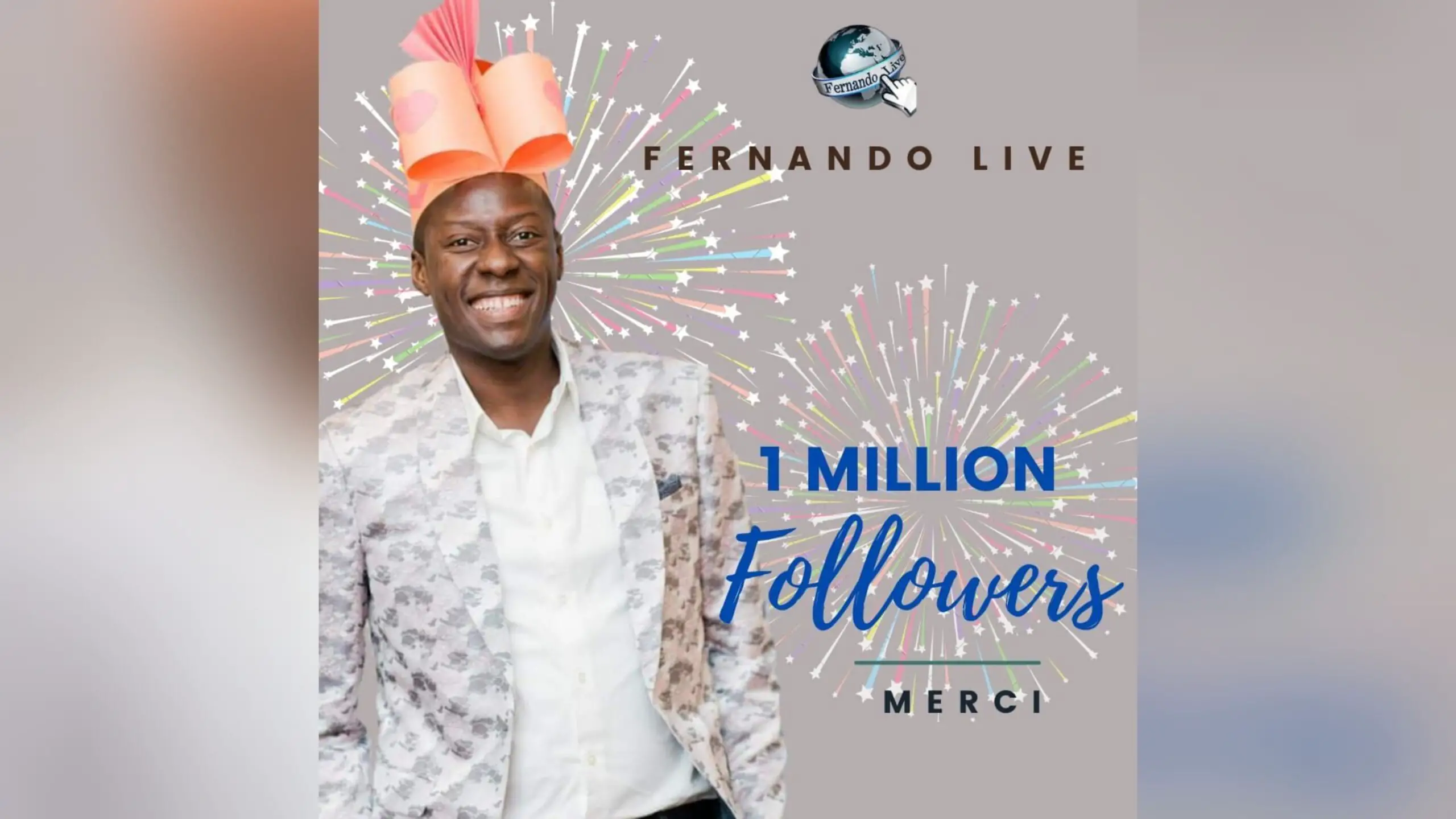 Fernando Estimé devient "millionnaire" sur Facebook en nombre d'abonnés