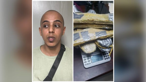 Un éthiopien arrêté à l'aéroport international T. L. en possession de 2,198 kg de cocaïne