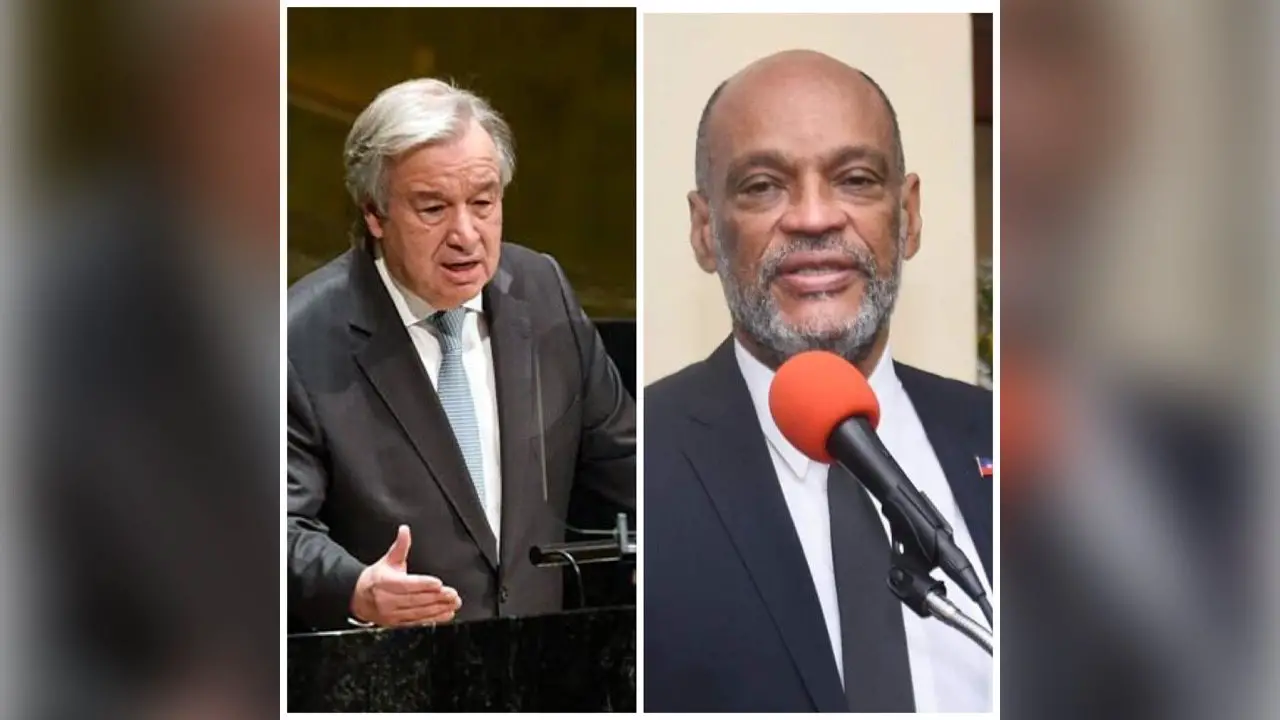 Le secrétaire général de l’ONU, « salue l’engagement continu du PM Henry à favoriser le dialogue »
