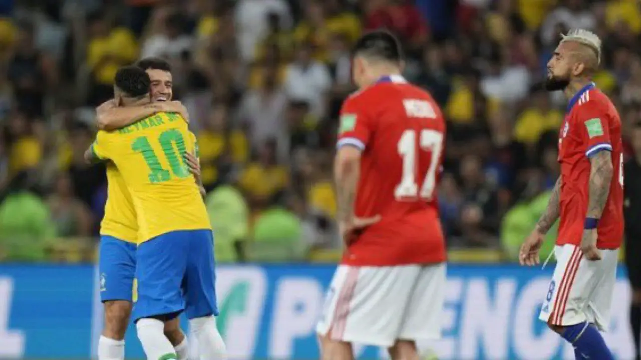Éliminatoire de la coupe du monde: le Brésil, déjà qualifié, atomise le Chili sur un score de 4 buts à 0