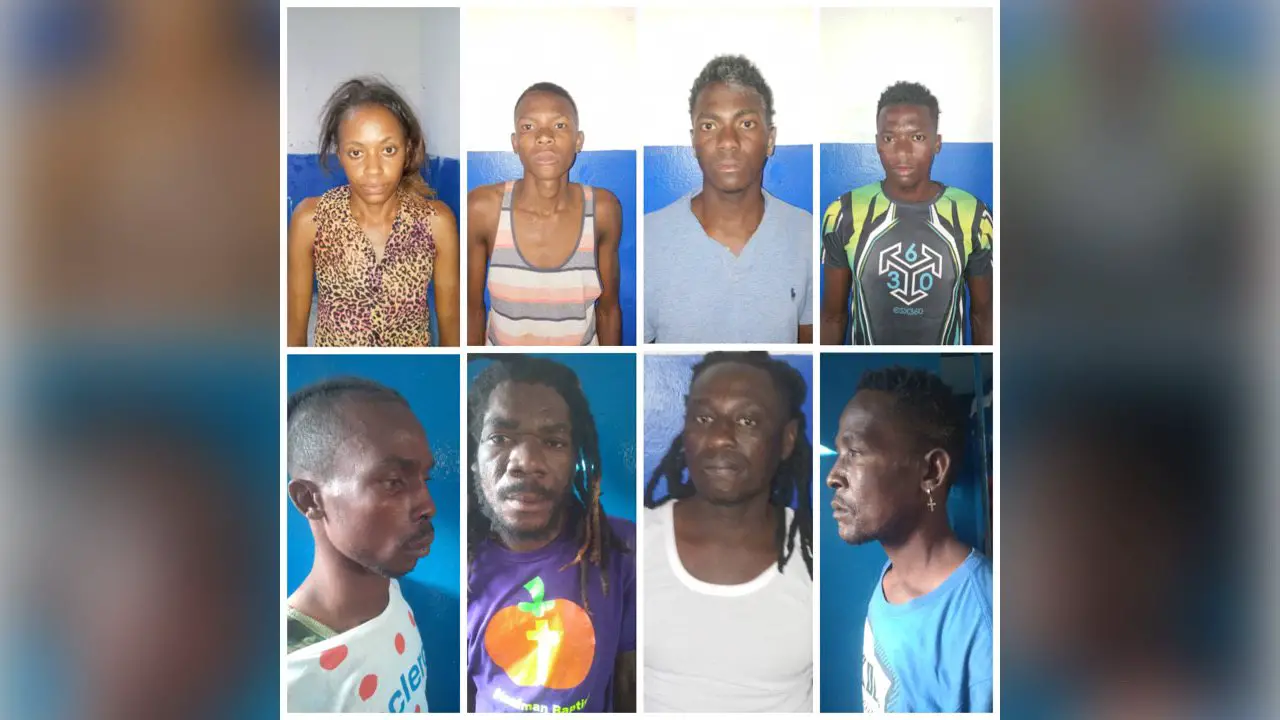 8 individus dont 4 présumés membres du gang de Village de Dieu Arrêtés par la PNH