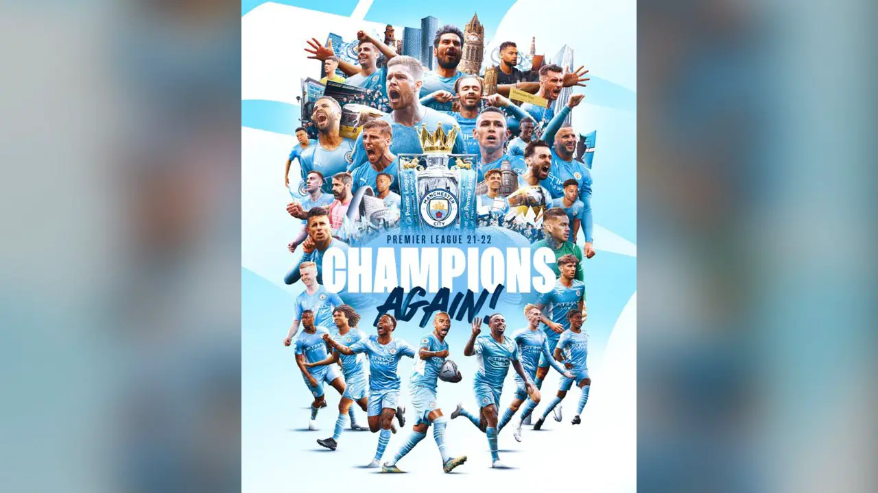 Manchester City remporte le Championnat d’Angleterre de football pour la saison 2021-2022