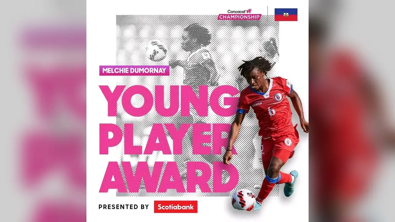 CONCACAF Women Championship 2022: Melchie Dumornay remporte le prix de la meilleure jeune joueuse