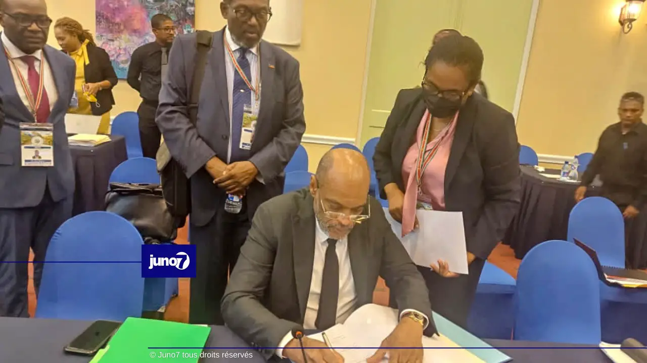 43ème réunion des Chefs de Gouvernement de la CARICOM : Ariel Henry signe deux instruments de coopération dans la région