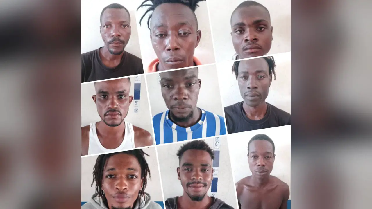 Haiti: 9 présumés bandits arrêtés par la PNH à Léogâne