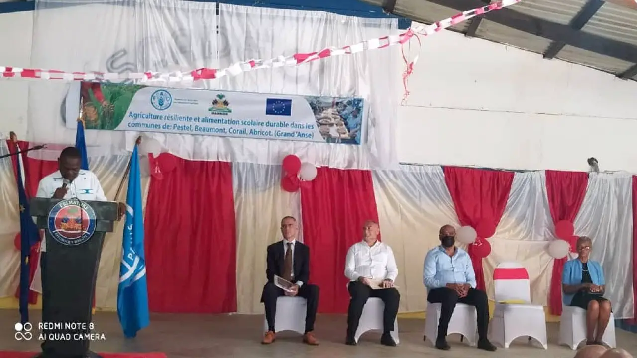 Grand'Anse: lancement d'un projet de renforcement de la production agricole à hauteur de 10 millions d'euros
