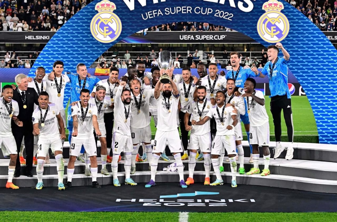 Le Real Madrid remporte sa 5e Supercoupe d’Europe face à l’Eintracht Francfort
