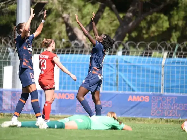 Football féminin: Montpellier remporte son premier match grâce à un doublé de Nérilia Mondésir