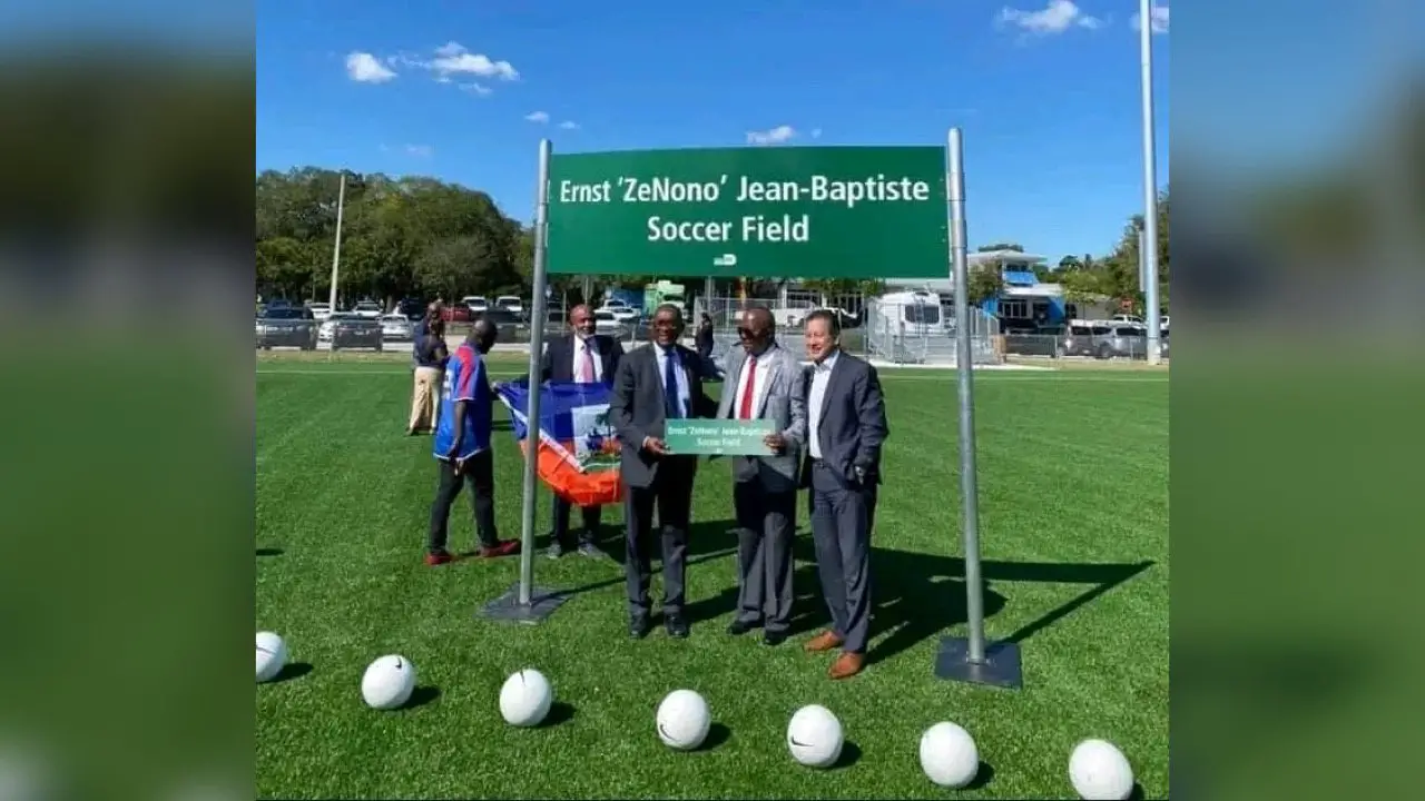 Miami: un complexe sportif porte le nom de l'ancien footballeur haïtien Ernst Jean-Baptiste dit ZeNono