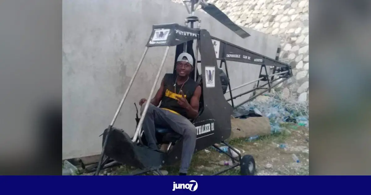 Après avoir construit un prototype d’hélicoptère, ce jeune haïtien étudie l’aéronautique grâce à un sénateur dominicain