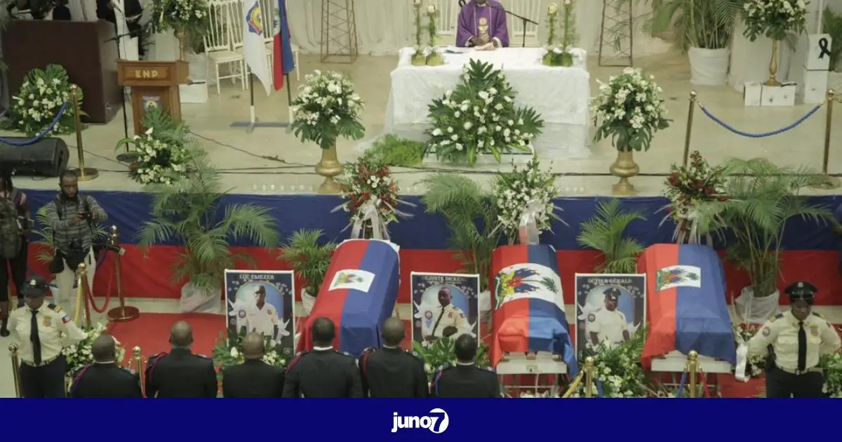 Les funérailles des trois policiers assassinés à Pétion-Ville ont été chantées ce mardi