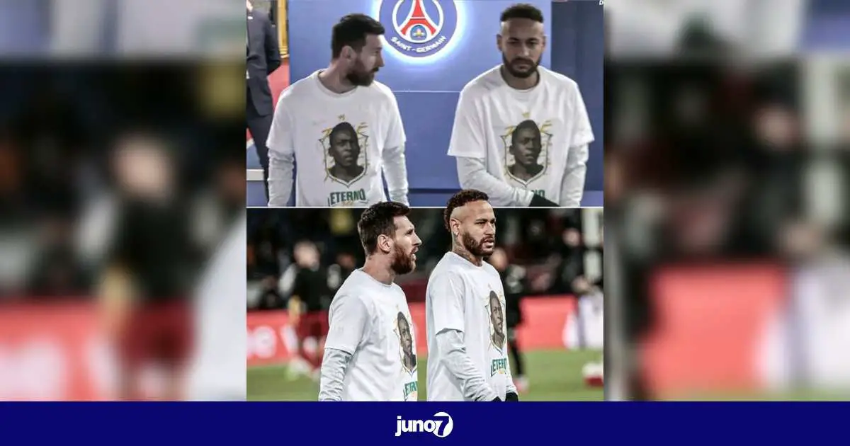 Le bel hommage du PSG à Pelé: Neymar et Messi ont porté un t-shirt à l'effigie du roi pendant l'échauffement