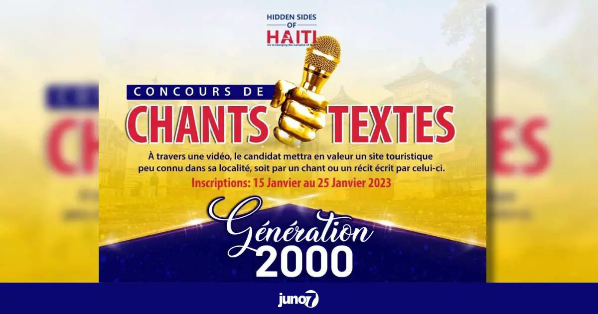 Pour mettre en valeur les talents des jeunes de la génération 2000, un concours de textes et de chants est lancé