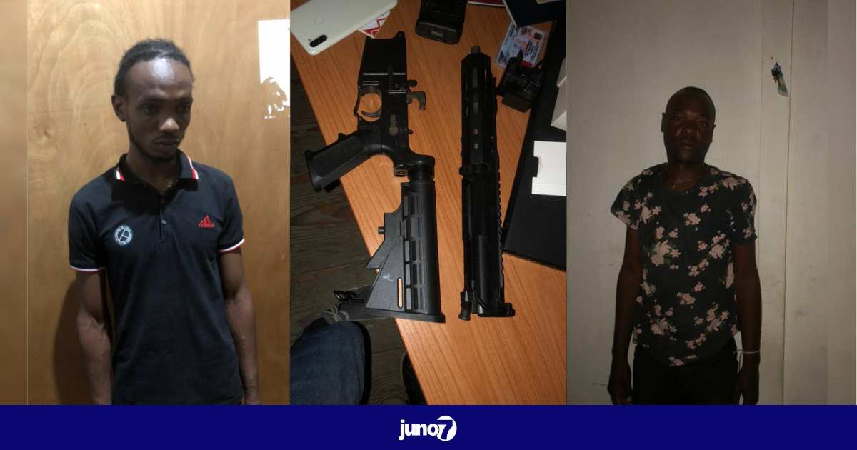 2 individus interpellés, un fusil d'assaut et des matériels saisis par la PNH à Jacmel