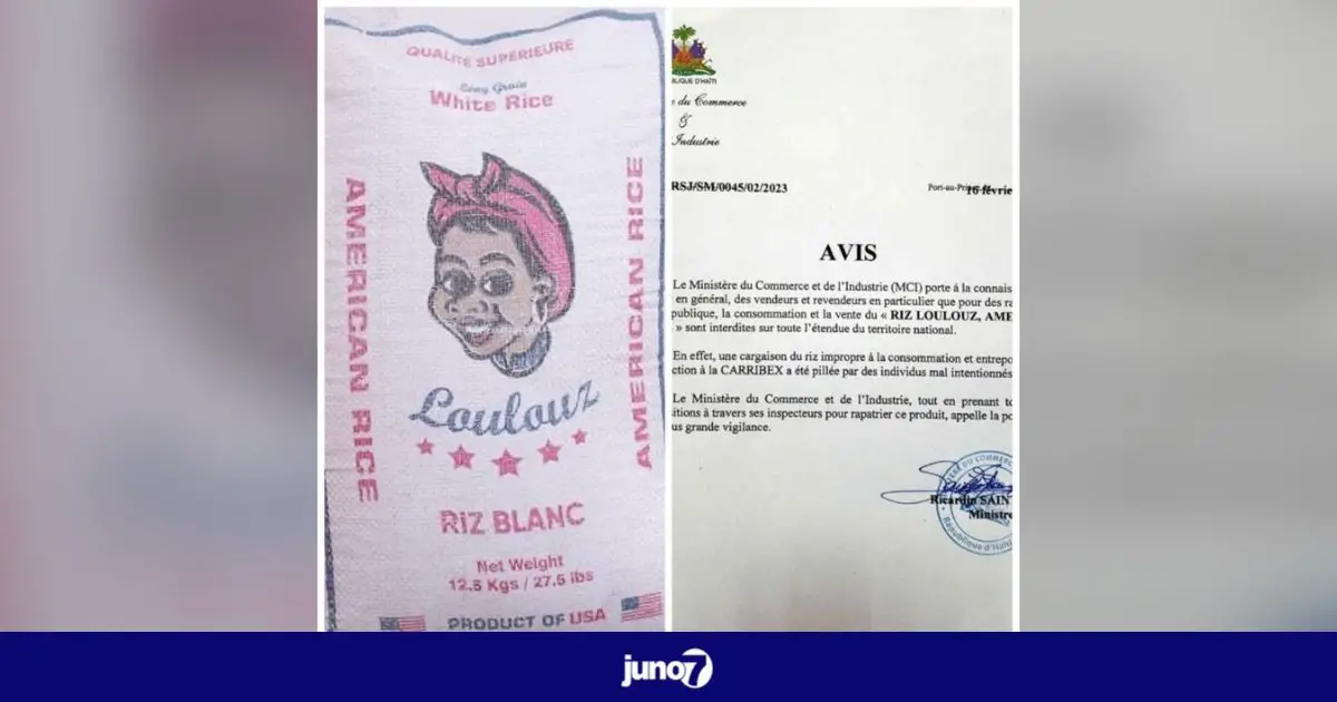 Le MCI interdit la vente et la consommation du «Riz Loulouz, American Rice » en Haïti