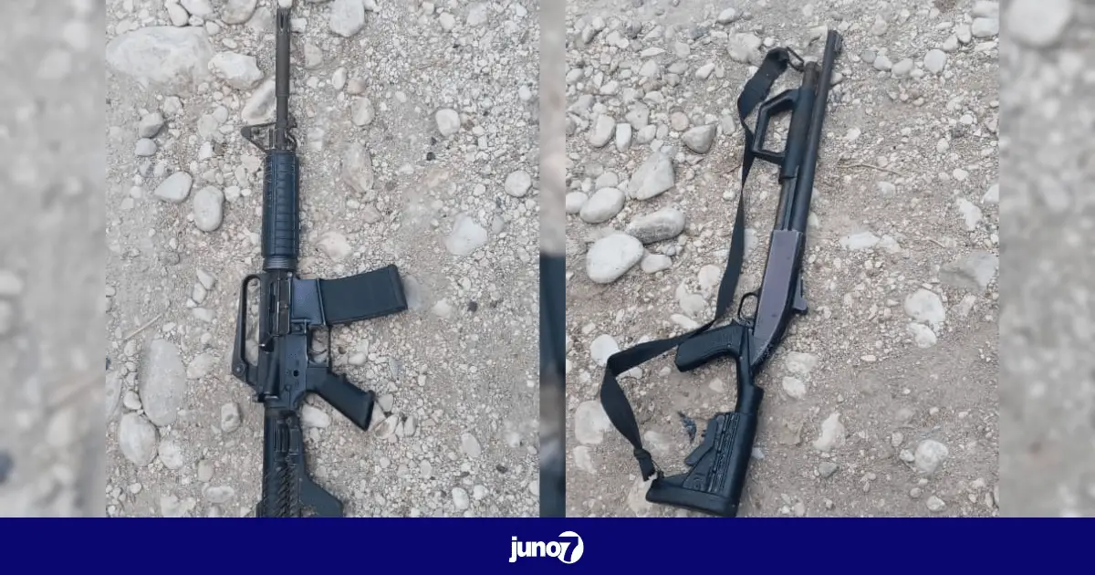 3 présumés membres du gang 400 Mawozo tués, deux fusils dont un M4 modifié saisis par la PNH à Ganthier