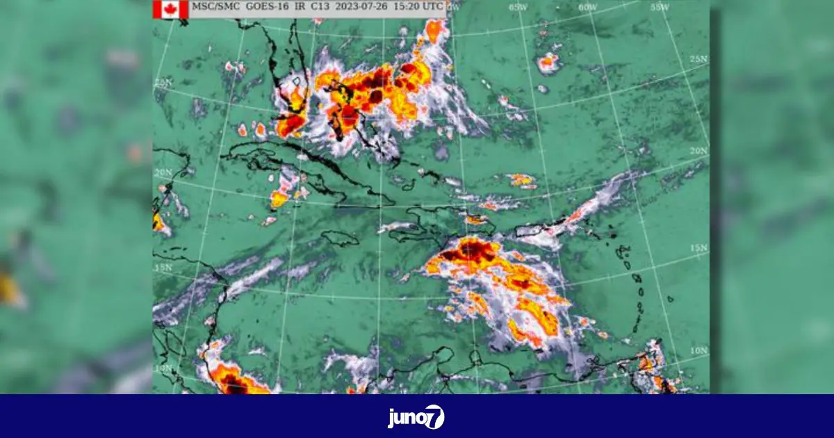 Une onde tropicale localisée en République dominicaine pourrait provoquer des averses sur Haïti ce mercredi soir