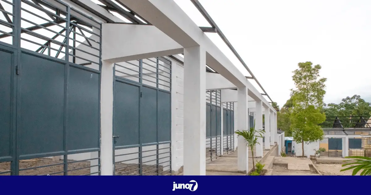 Le FNE visite le chantier des écoles nationales de Fond-Tortue et de Moinsard, Anse-à-Veau