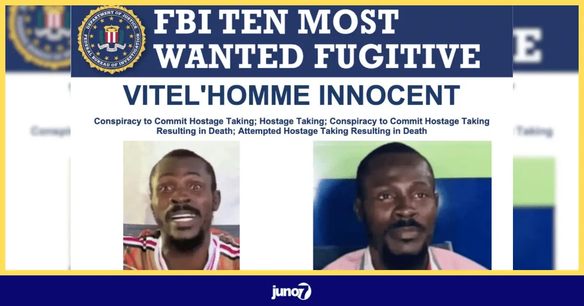 Le FBI met Vithel'Homme Innocent sur une liste des 10 fugitifs les plus recherchés