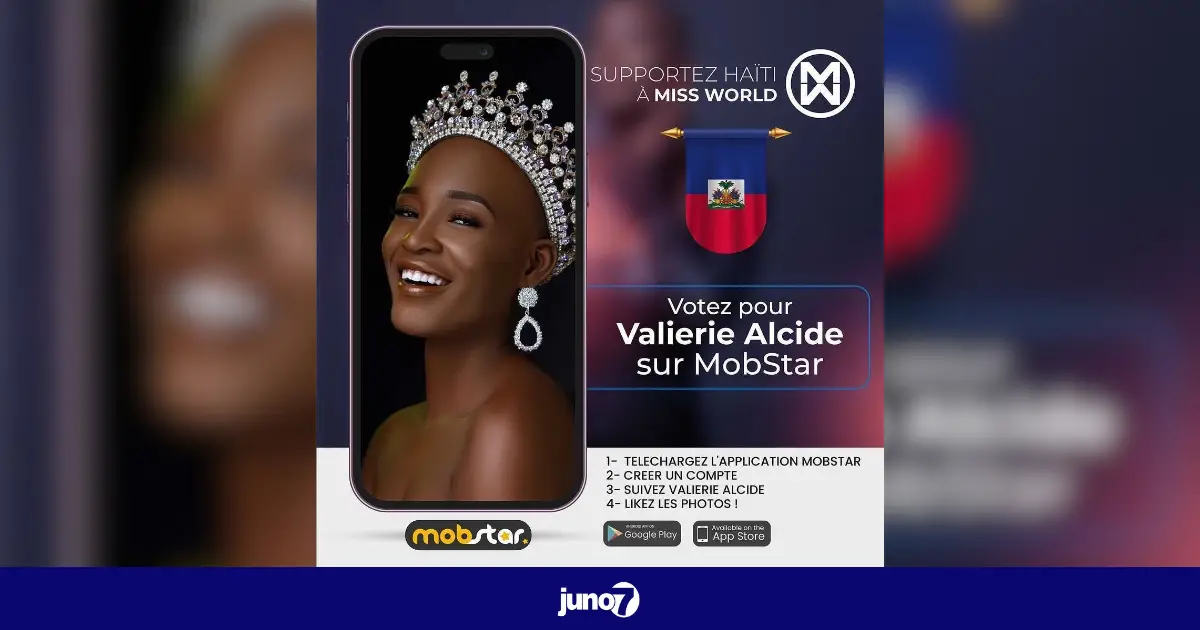 Supportez Haïti au concours Miss Monde en votant pour Valierie Alcide sur Mobstar