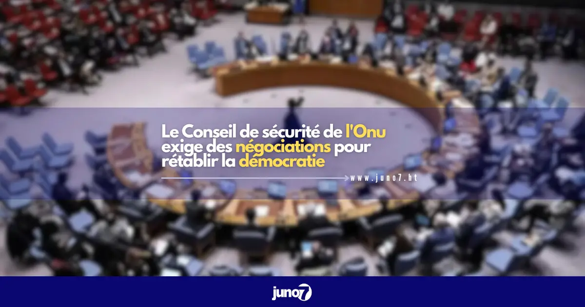 Le Conseil de sécurité de l'Onu exige des négociations pour rétablir la démocratie