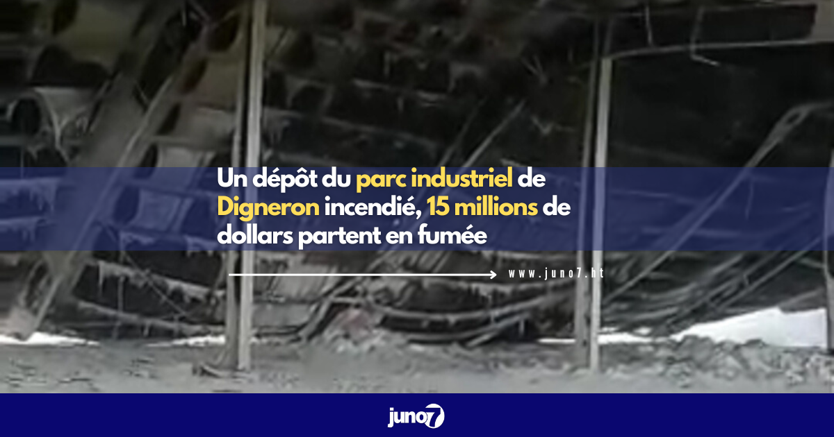 Un dépôt du parc industriel de Digneron incendié, 15 millions de dollars partent en fumée