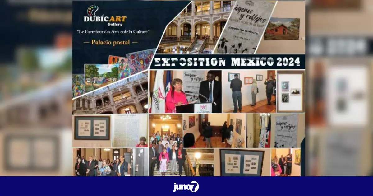 Lancement de l'exposition, Images et Reflets d’Haïti à travers ses timbres et ses peintures, au Musée postal de Mexico