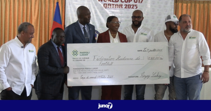 Paryaj Lakay offre 19 millions de gourdes à la FHF pour la préparation des U-17 au Mondial 2025