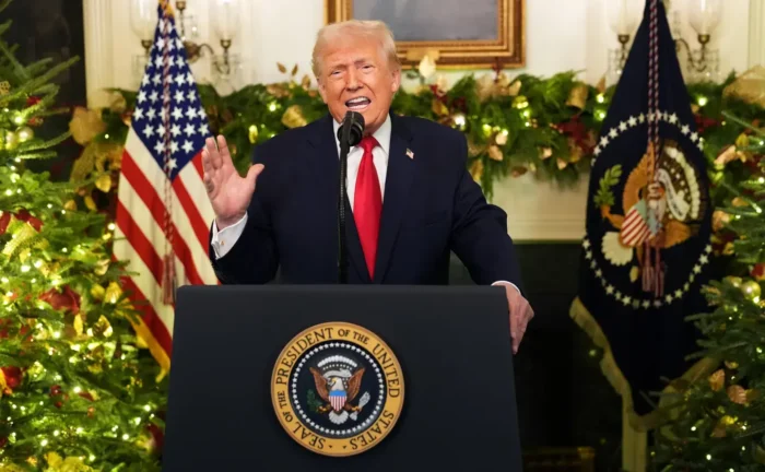 Lors d’une allocution télévisée, Donald Trump s’en est pris violemment aux migrants et a attaqué Joe Biden